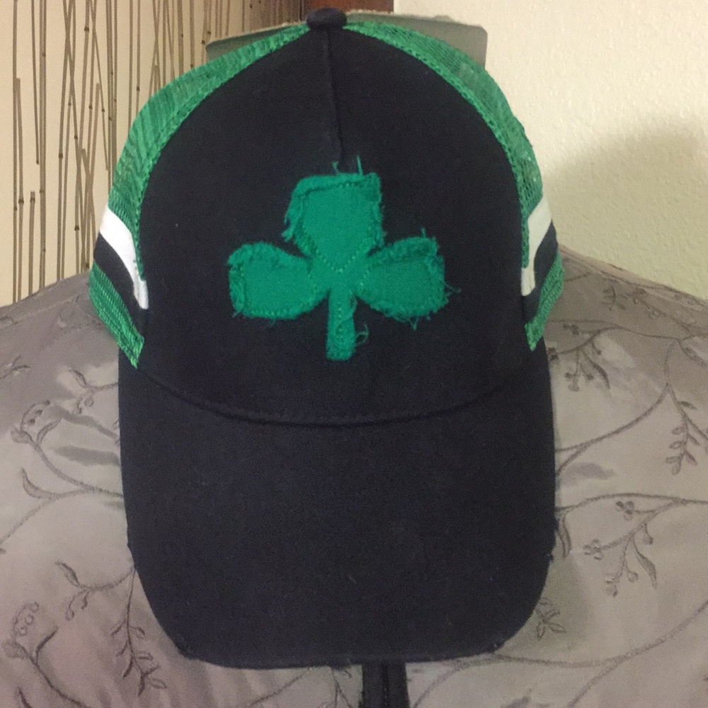 Luck of the Irish tattered mesh hat